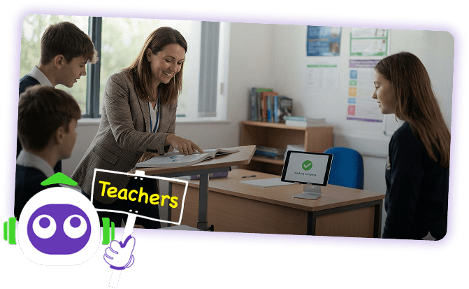 Teachers collaborating with Boost AI